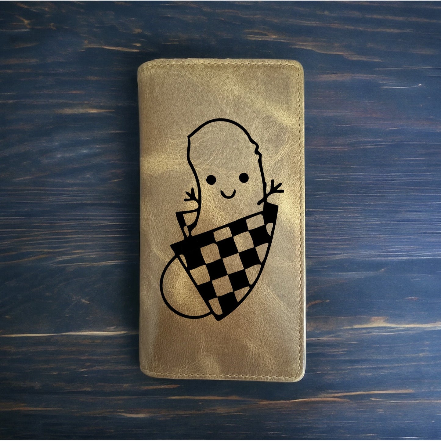 Little Pickle Rodeo Wallet Cowboy Western Buffalo Leather Premium Dill Cute NEW