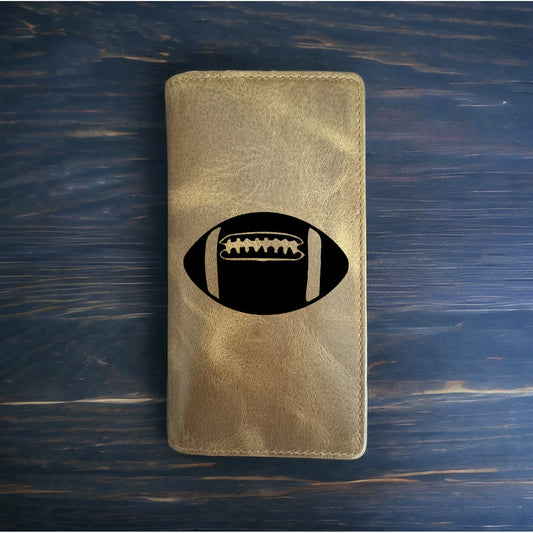 Football Rodeo Wallet Cowboy Western Buffalo Leather Premium Sports Game NEW