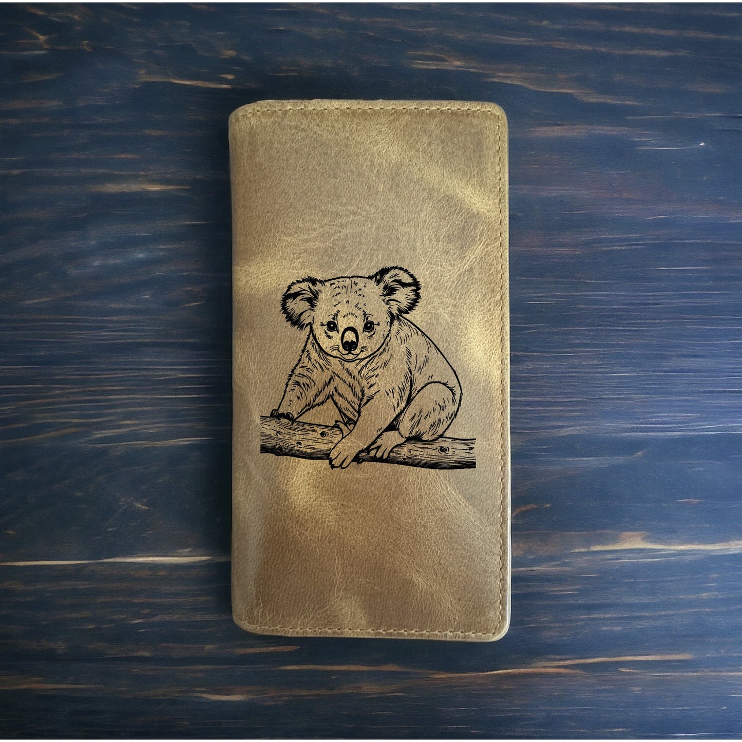 Koala Rodeo Wallet Cowboy Western Buffalo Leather Premium Animal Wild Gift NEW