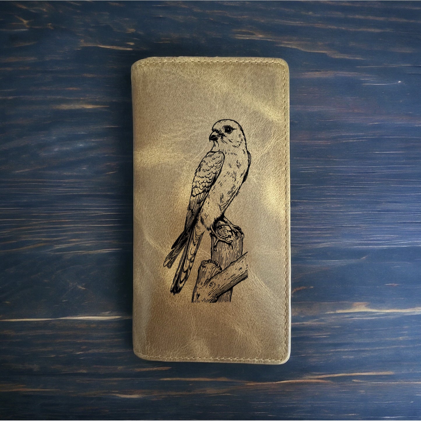 Falcon Rodeo Wallet Cowboy Western Buffalo Leather Premium Bird Animal Gift NEW