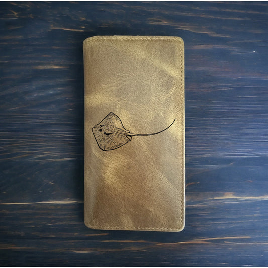 Stingray Rodeo Wallet Cowboy Western Buffalo Leather Premium Animal Beach NEW