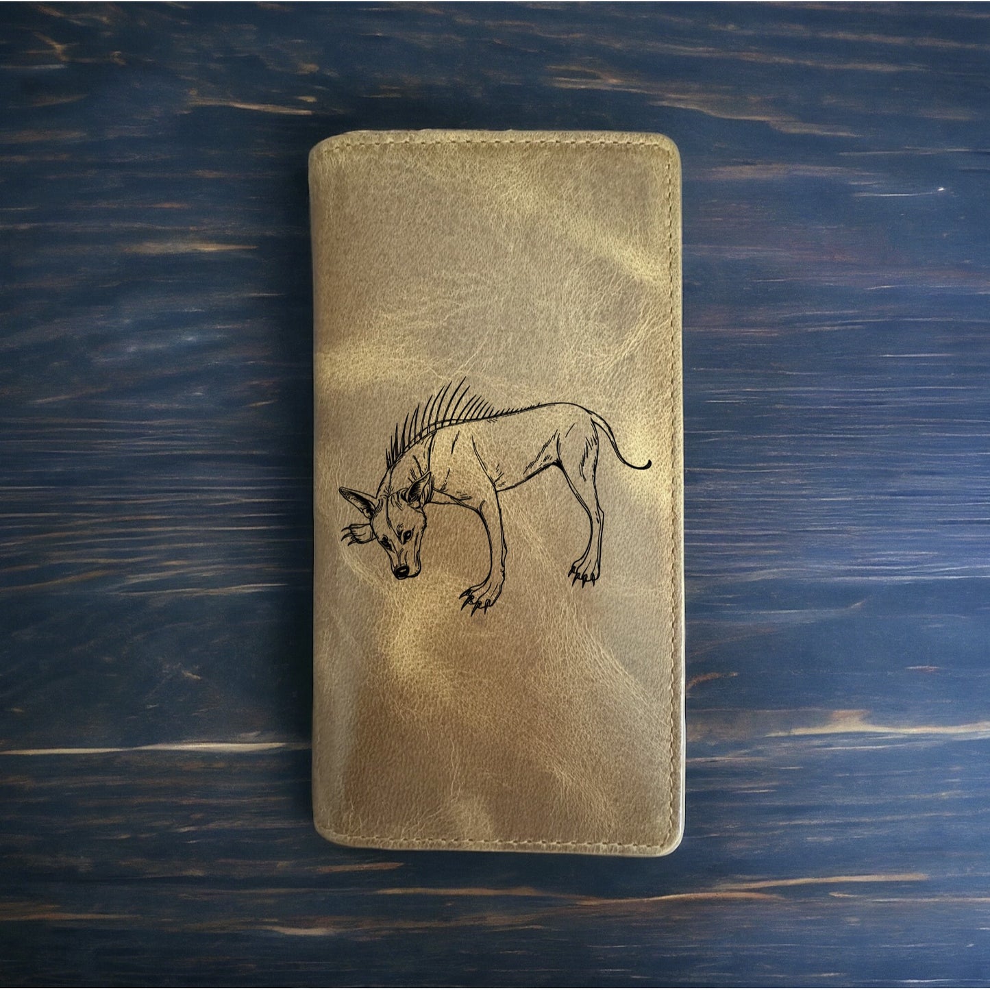 Chupacabra Rodeo Wallet Cowboy Western Buffalo Leather Premium Horror Gift NEW