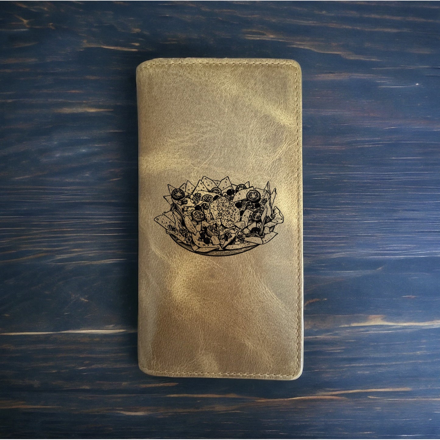 Nachos Rodeo Wallet Cowboy Western Buffalo Leather Premium Chips Food Gift NEW