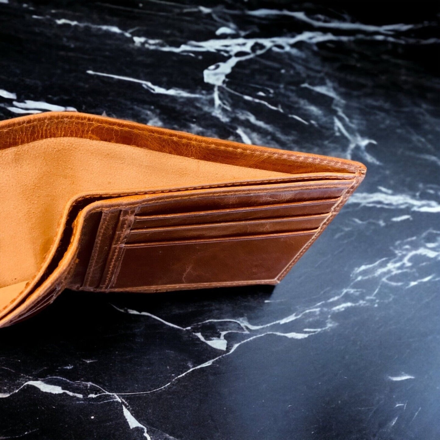 Cookie Leather Wallet Bifold Premium Quality Buffalo Chocolate Chip Gift NEW