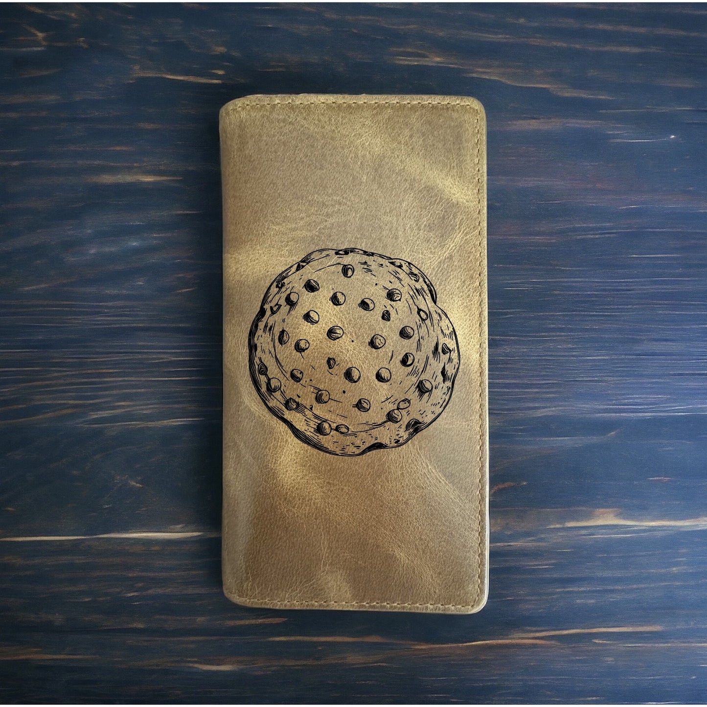 Cookie Rodeo Wallet Cowboy Western Buffalo Leather Premium Food Chocolate NEW