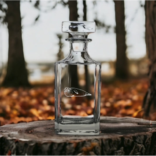 Seal Decanter 26 Oz Bourbon Whiskey Premium Glass Personalize Ocean Gift NEW