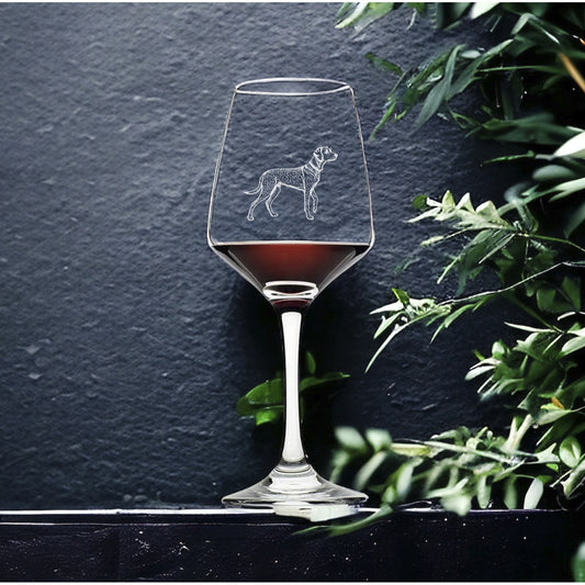 German Shorthaired Pointer Wine Glasses x4 Premium 12 Oz Personalize Dog NEW