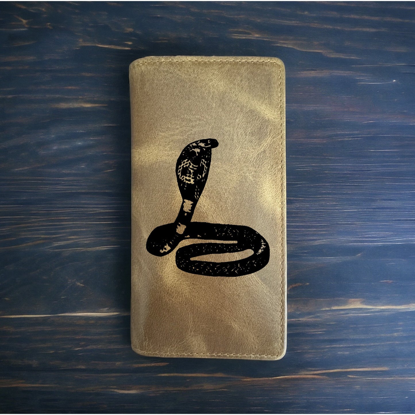 King Cobra Rodeo Wallet Cowboy Western Buffalo Leather Premium Snake Animal NEW