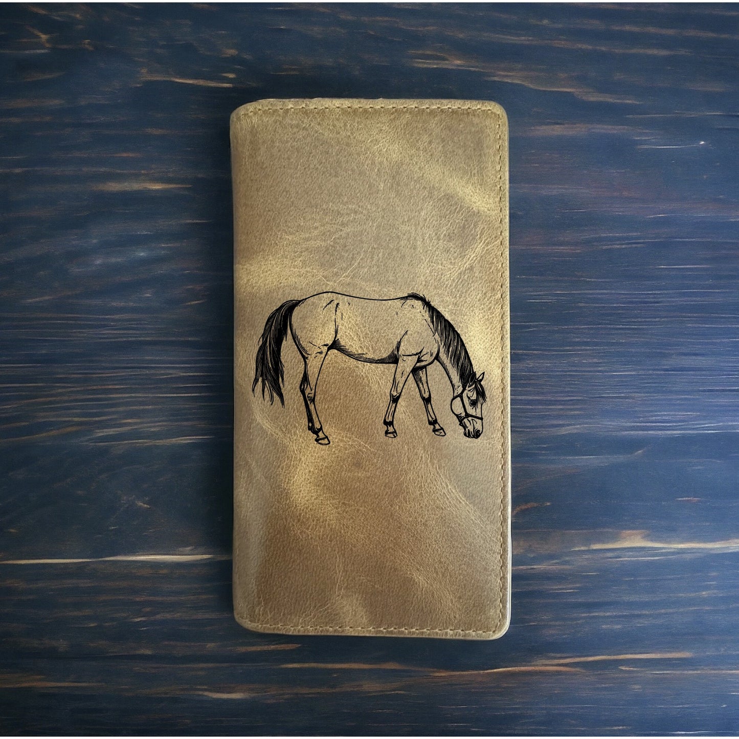Horse Rodeo Wallet Cowboy Western Buffalo Leather Premium Animal Farm Ranch NEW