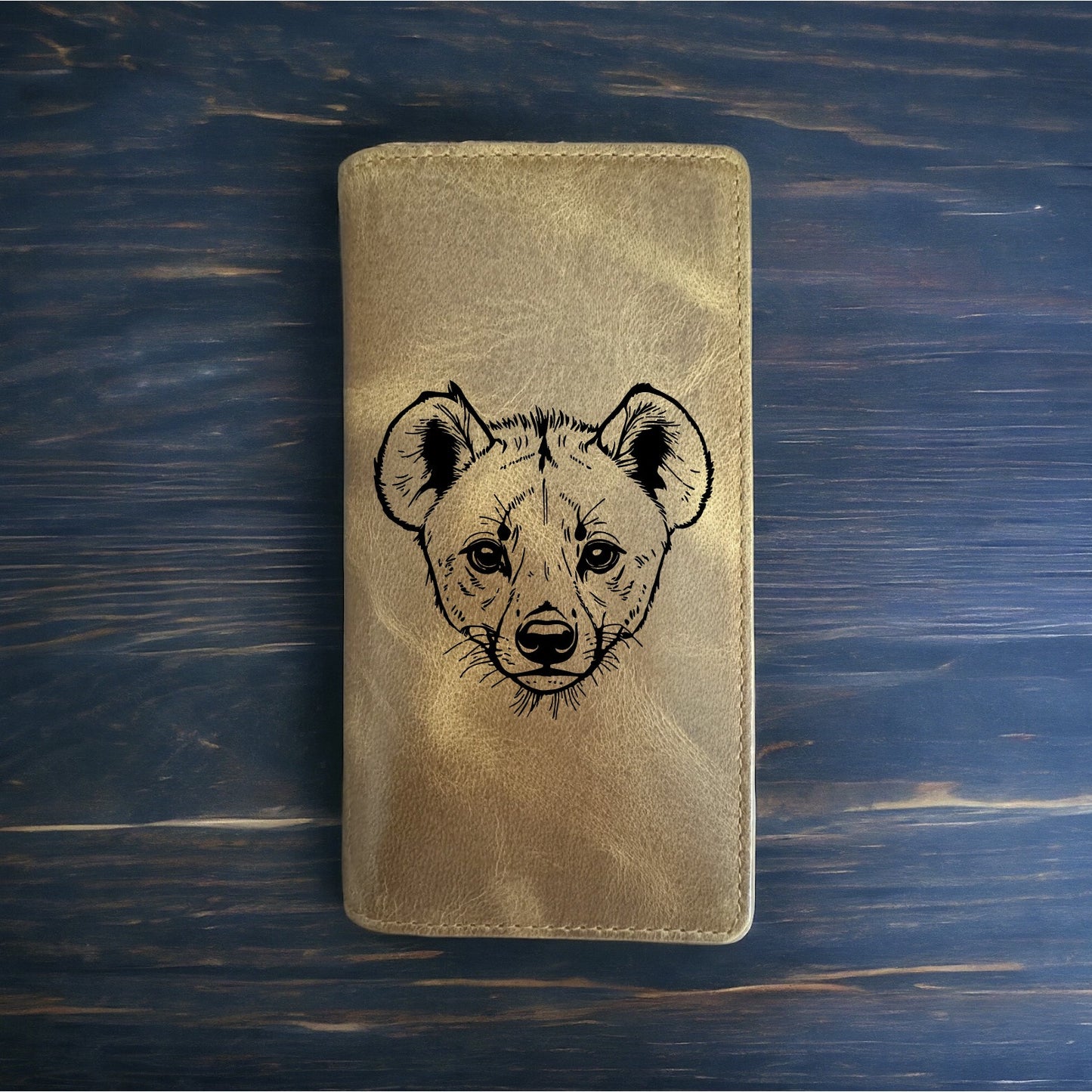 Hyena Rodeo Wallet Cowboy Western Buffalo Leather Premium Dog Animal Wild NEW