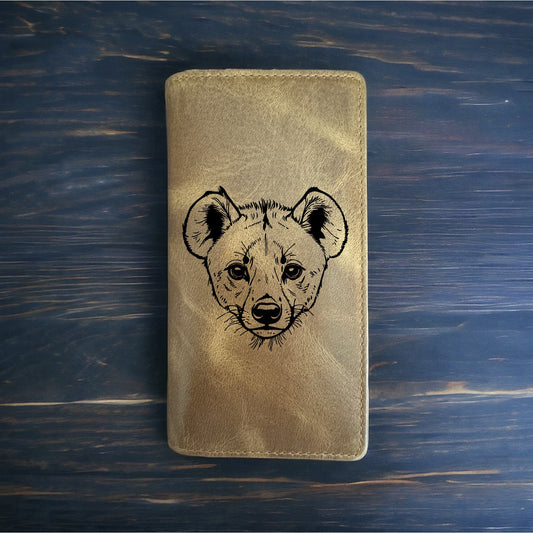 Hyena Rodeo Wallet Cowboy Western Buffalo Leather Premium Dog Animal Wild NEW