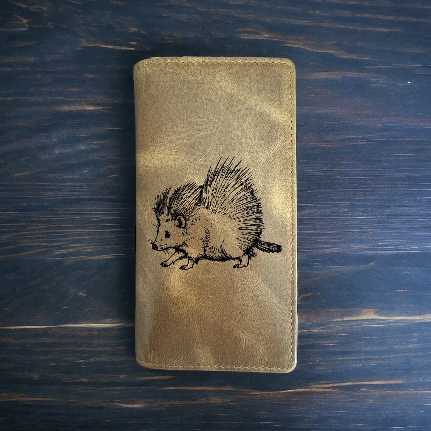 Porcupine Rodeo Wallet Cowboy Western Buffalo Leather Premium Animal Gift NEW