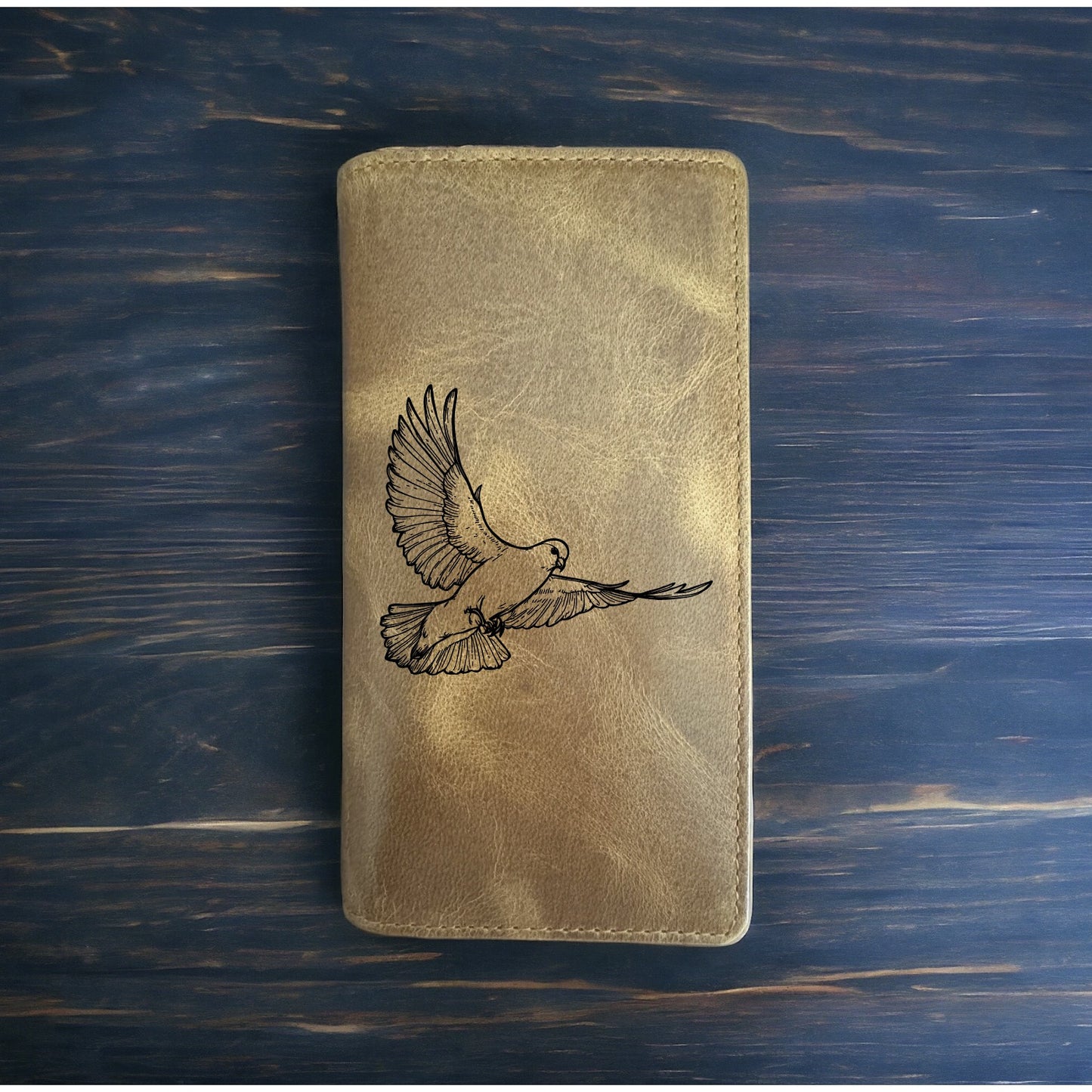 Dove Rodeo Wallet Cowboy Western Buffalo Leather Premium Bird Animal Gift NEW