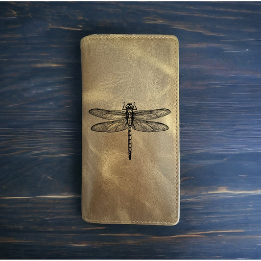 Dragonfly Rodeo Wallet Cowboy Western Buffalo Leather Premium Animal Gift NEW