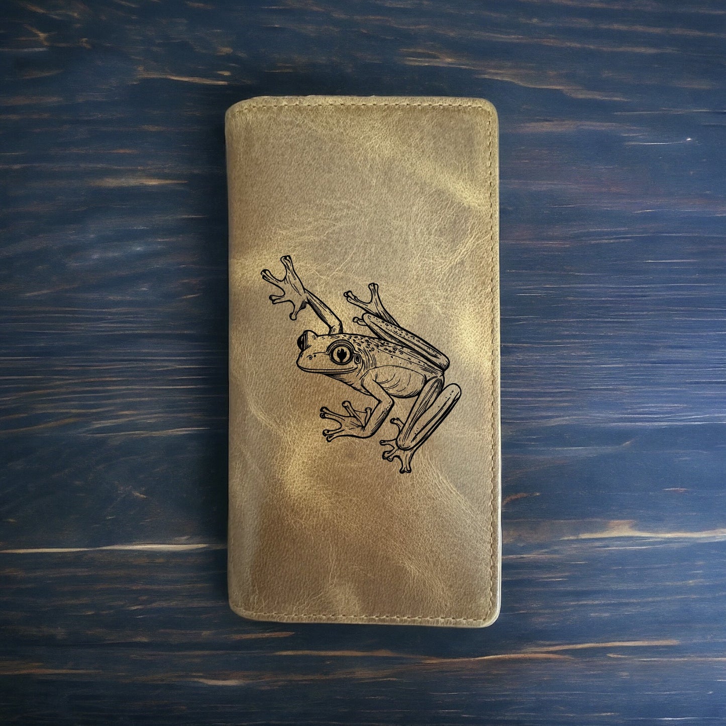 Tree Frog Rodeo Wallet Cowboy Western Buffalo Leather Premium Animal Gift NEW