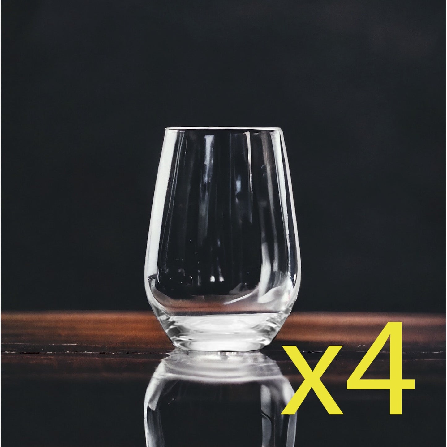 Workout Stemless Wine Glasses x4 Premium 15 Oz Personalize Bench Press Gym NEW