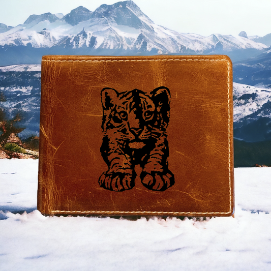 Tiger Cub Leather Wallet Buffalo Bifold