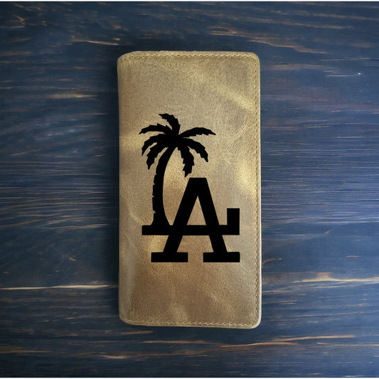 Los Angeles Rodeo Wallet Cowboy Western Buffalo Leather Premium Beach Palm NEW