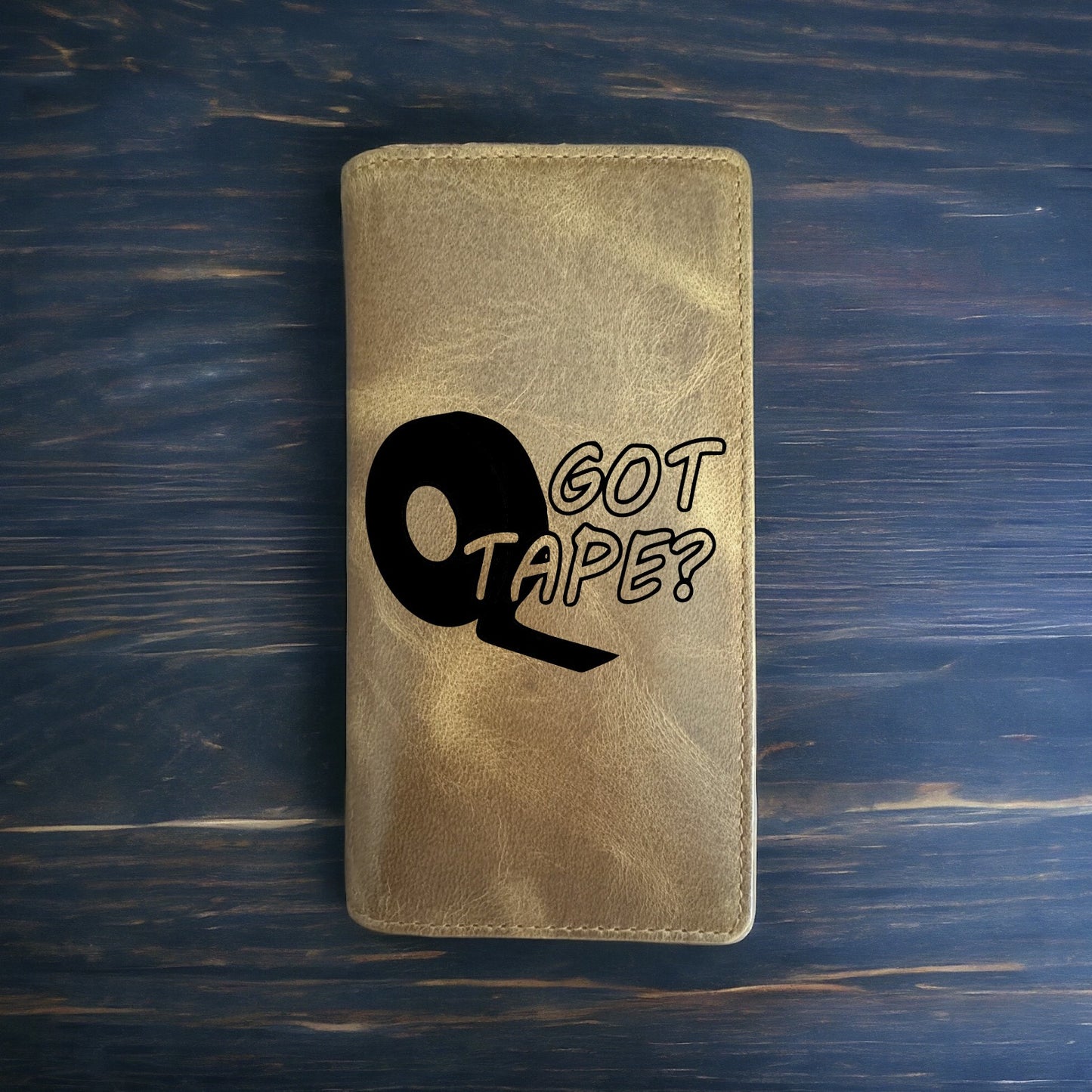 Got Tape Rodeo Wallet Cowboy Western Buffalo Leather Premium Sports Game NEW