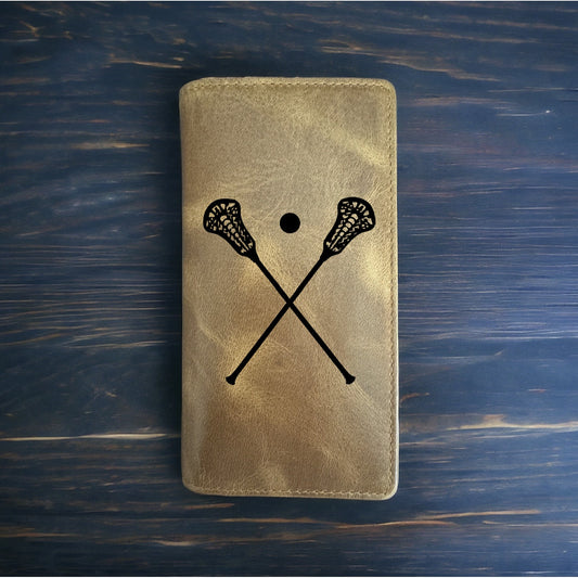 Lacrosse Rodeo Wallet Cowboy Western Buffalo Leather Premium Sports Game NEW