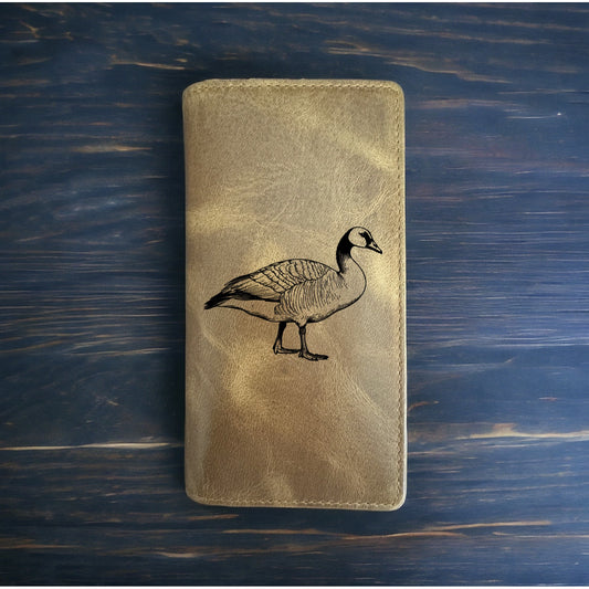 Goose Rodeo Wallet Cowboy Western Buffalo Leather Premium Animal Wild Gift NEW