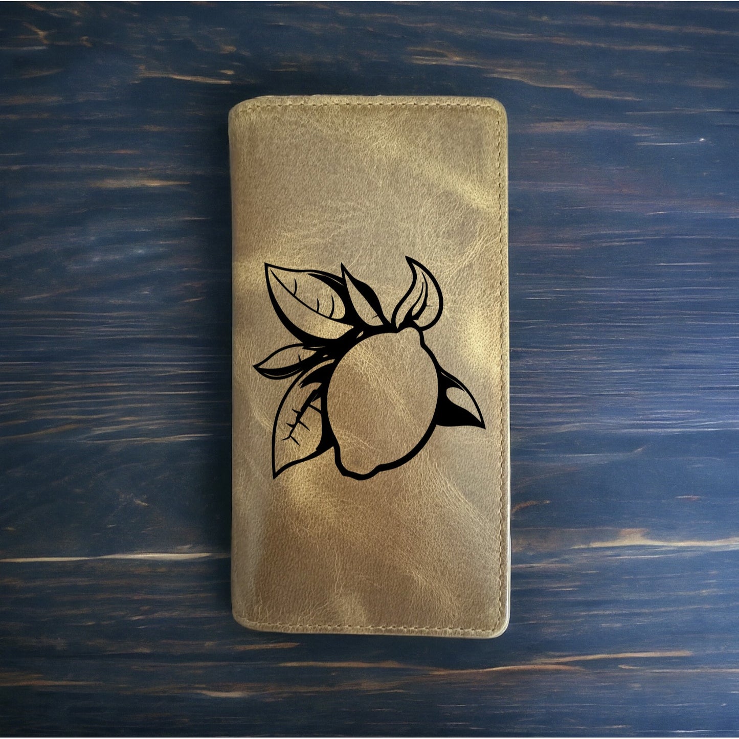 Lemon Tree Rodeo Wallet Cowboy Western Buffalo Leather Premium Lime Citrus NEW