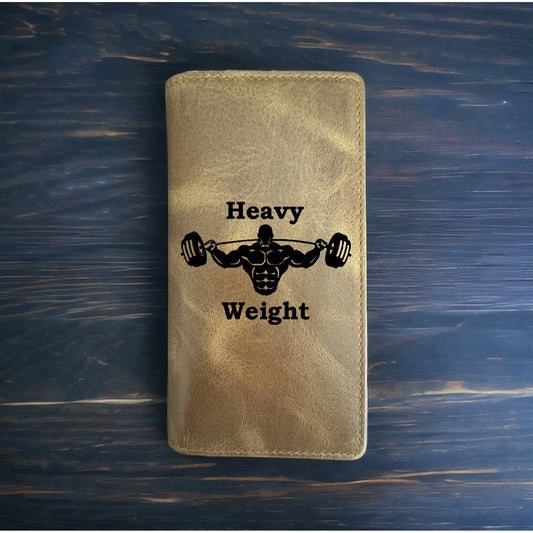 Heavy Weight Rodeo Wallet Cowboy Western Buffalo Leather Premium Gym Workout NEW