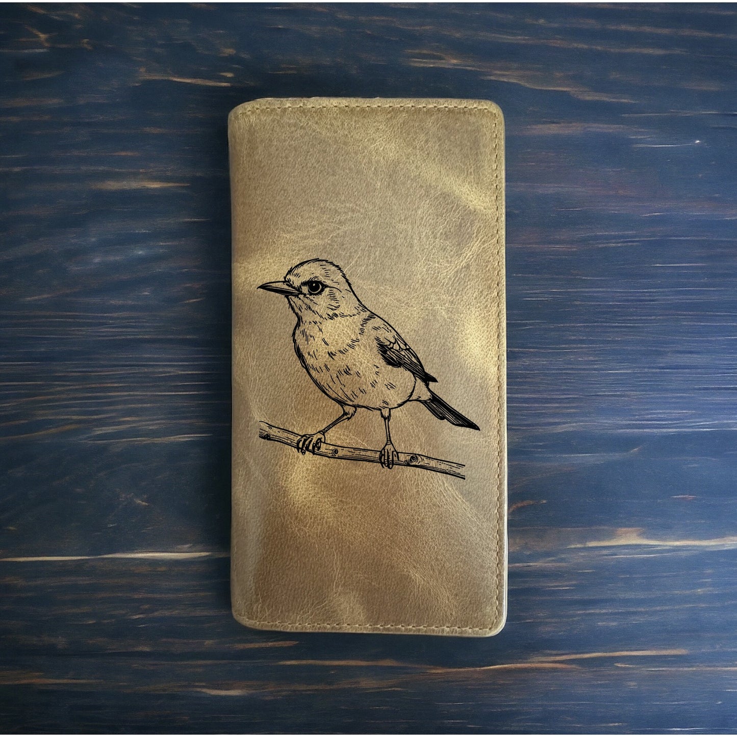 Robin Rodeo Wallet Cowboy Western Buffalo Leather Premium Bird Animal Gift NEW