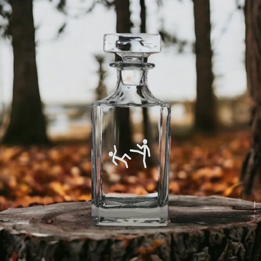 Sparta Kick Decanter 26 Oz Bourbon Whiskey Premium Glass Personalize Funny NEW