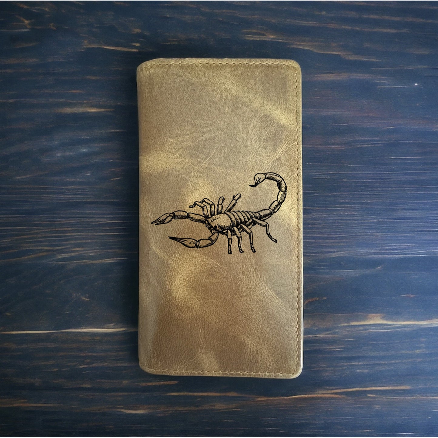Scorpion Rodeo Wallet Cowboy Western Buffalo Leather Premium Animal Gift NEW