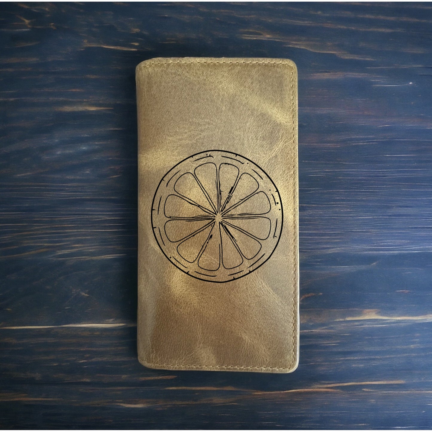 Lemon Lime Rodeo Wallet Cowboy Western Buffalo Leather Premium Citrus Fruit NEW