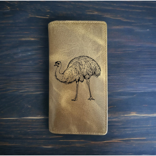 Emu Rodeo Wallet Cowboy Western Buffalo Leather Premium Animal Farm Gift NEW