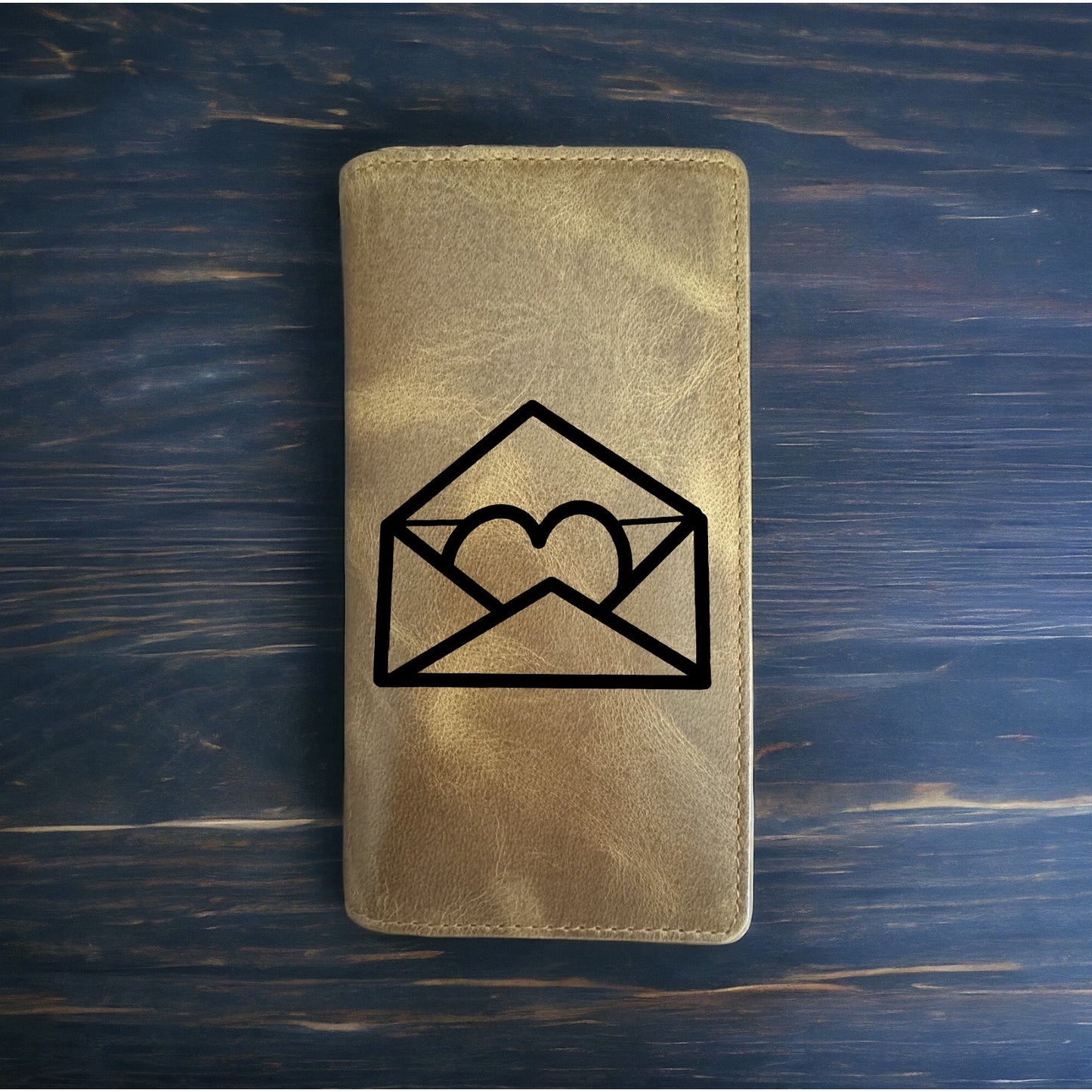 Love Letter Rodeo Wallet Cowboy Western Buffalo Leather Premium Heart Gift NEW