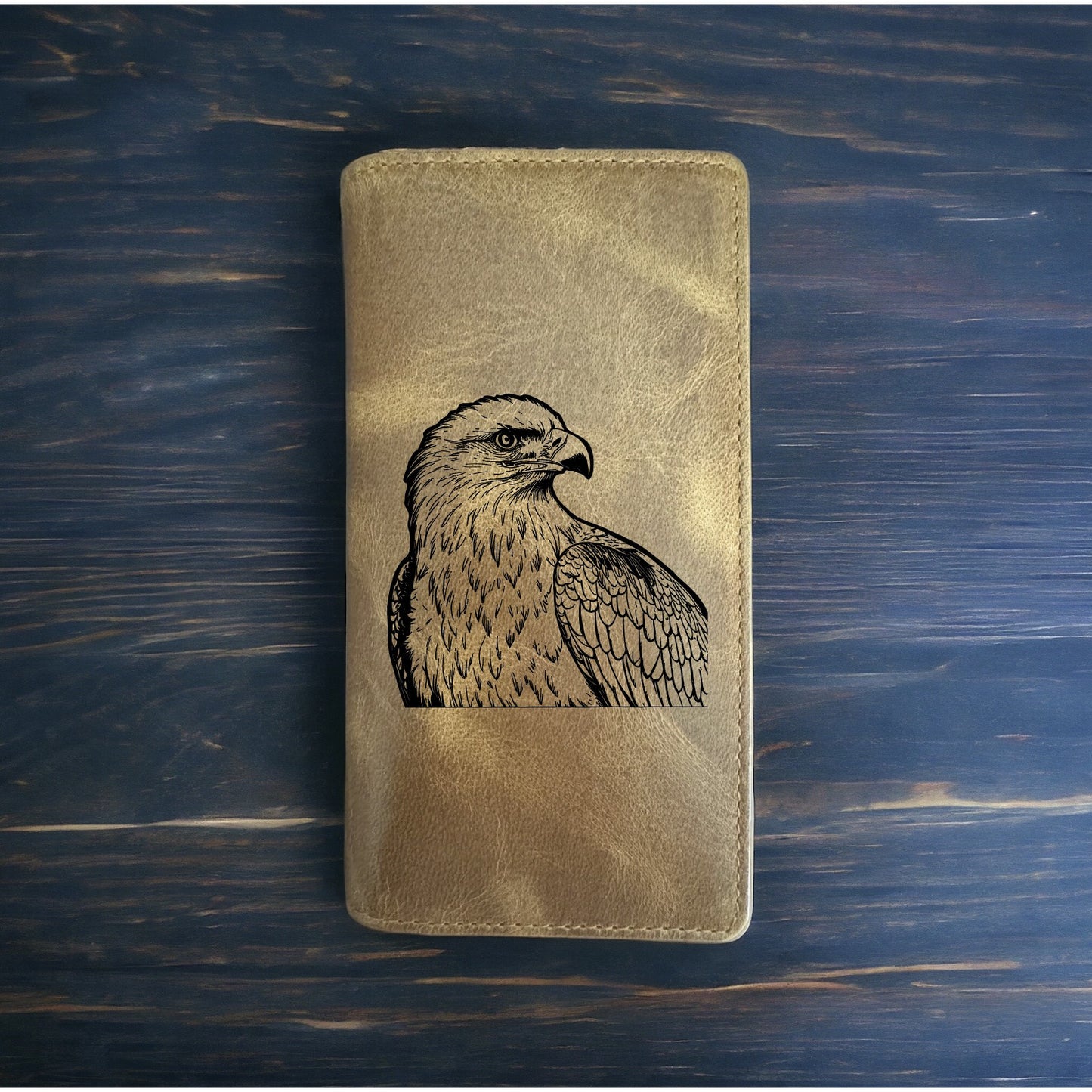 Bald Eagle Rodeo Wallet Cowboy Western Buffalo Leather Premium Animal USA NEW