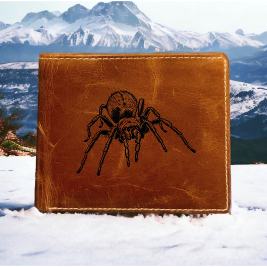 Tarantula Leather Wallet Bifold Premium Quality Buffalo Spider Animal Gift NEW