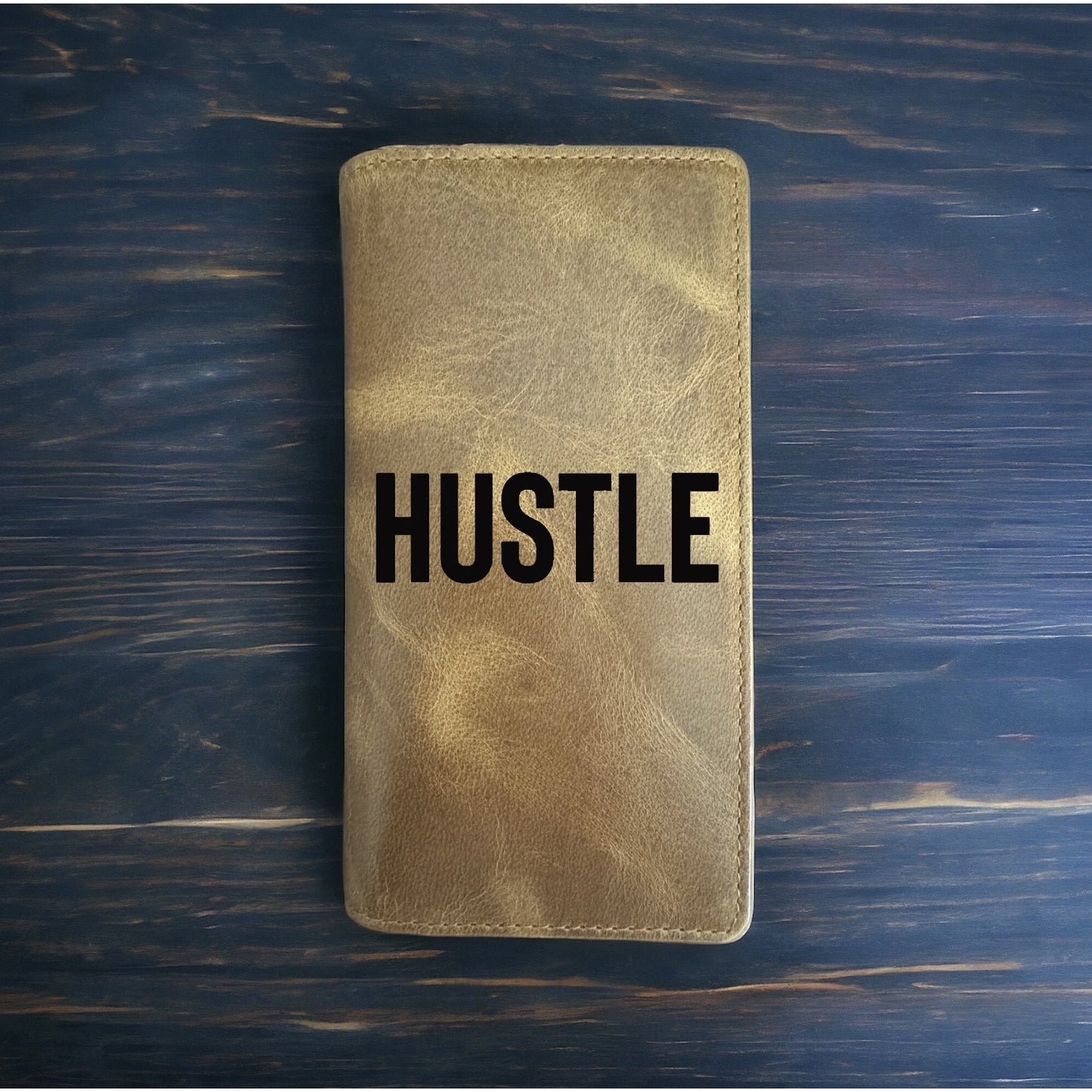 Hustle Rodeo Wallet Cowboy Western Buffalo Leather Premium Quote Work NEW