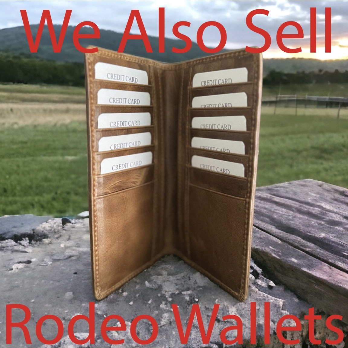 Walleye Leather Wallet Bifold Premium Quality Buffalo Fish Outdoor Gift NEW