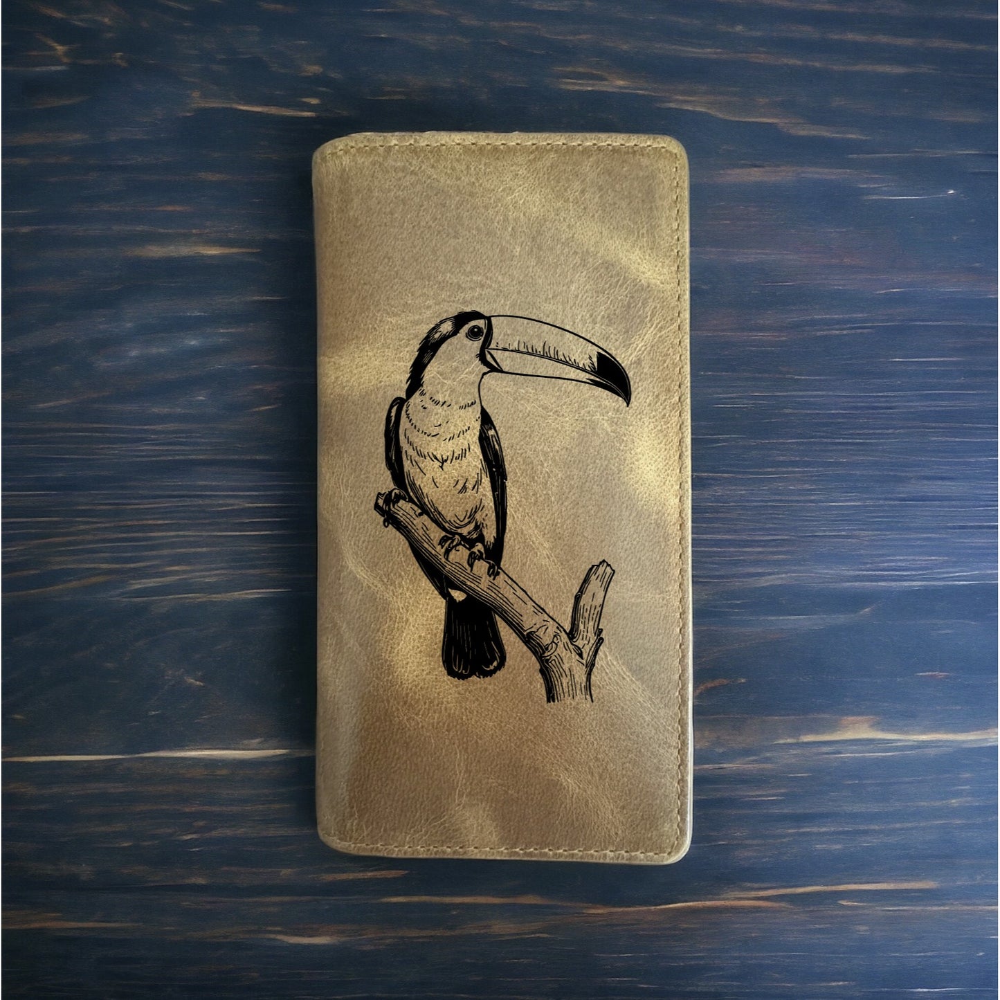 Toucan Rodeo Wallet Cowboy Western Buffalo Leather Premium Bird Animal Gift NEW