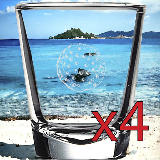 Cookie x4 Shot Glasses Spirit Liquor Party 2 Oz Premium Customize Chocolate NEW