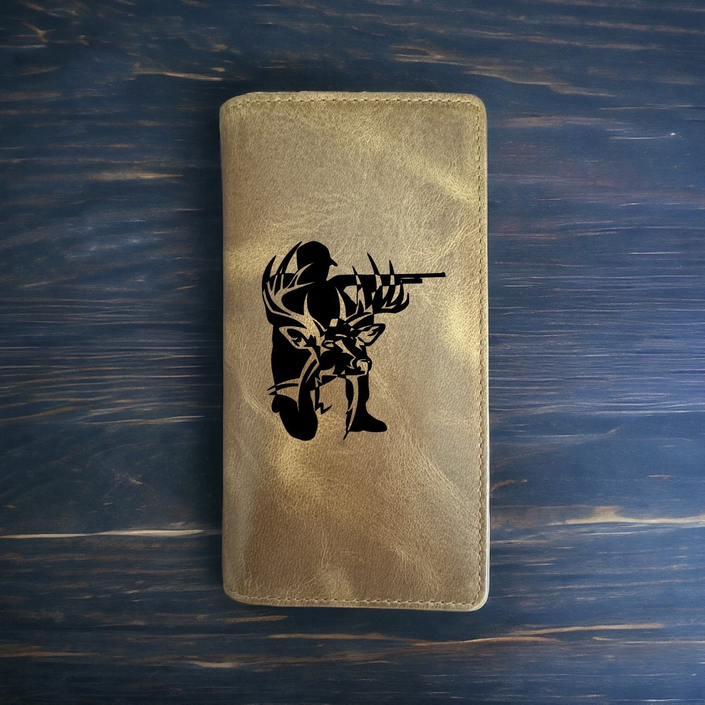 Buck Hunter Rodeo Wallet Cowboy Western Buffalo Leather Premium Deer Outdoor NEW